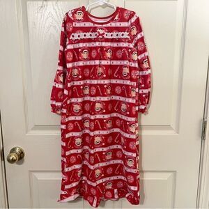 Elf on the Shelf Nightgown Red Holiday